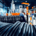 Inside the new factory manufacturing electrical cable.