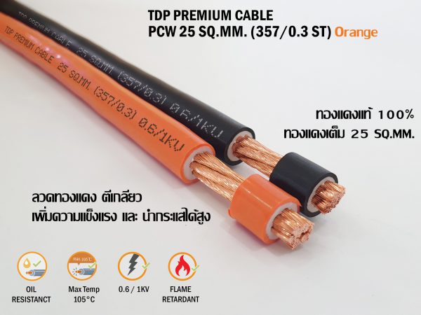 สายเชื่อมไฟฟ้า 25 Sq.mm.